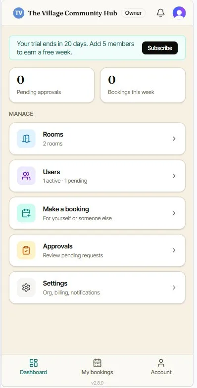 Make a booking